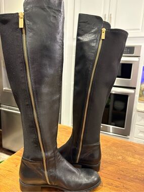 Women’s Michael Kors Brinley Over the Knee Leather Boots size 5.5M